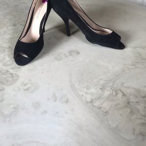 Enzo Angiolini Black Suede 4” high heel pumps. Unused - Store sample.